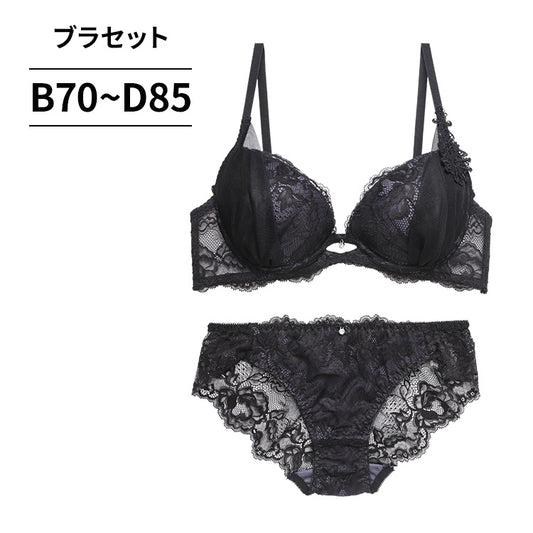 ブラ&ショーツセット モノトーンレース 【BCDサイズ】 ba0909a