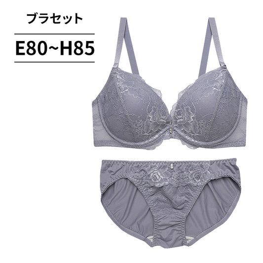 ブラ&ショーツセット シンプルレース【EFGHサイズ】 ba0929a