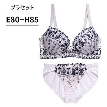 脇高ブラ&ショーツセット グラデーションチュール【EFGHサイズ】 ba0967a