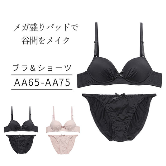 ブラ&ショーツセット メガ盛りパッド【AAサイズ】 ba0486