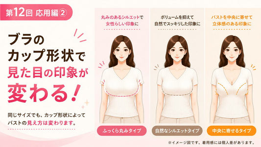 ブラのカップ形状で見た目の印象が変わる理由