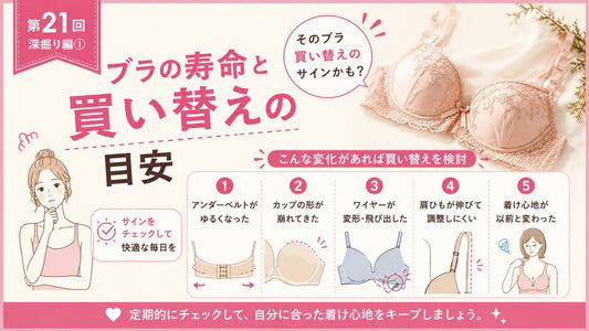 ブラの寿命と買い替えの目安｜「何年」より「今の状態」