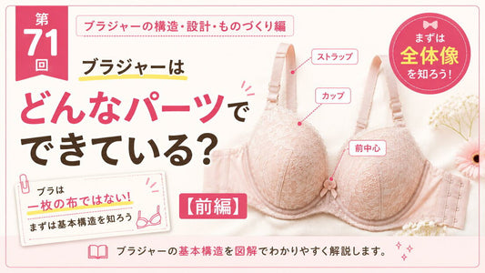 ブラジャーの基本構造【前編】｜どんなパーツでできている？