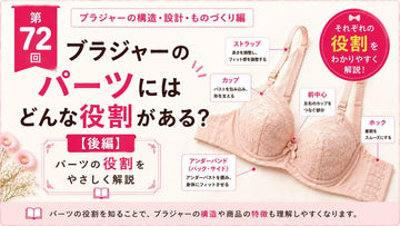 ブラジャーの基本構造【後編】｜各パーツの役割を解説