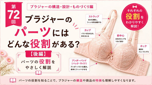 ブラジャーの基本構造【後編】｜各パーツの役割を解説