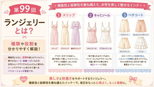 ランジェリーとは｜装飾性の高い下着の種類と役割を解説