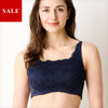 [今日発送]胸を小さく見せるレギュラーブラ【ネイビー】
