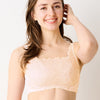 [今日発送]胸を小さく見せるレギュラーブラ【ピンクベージュ】
