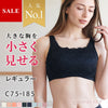 胸を小さく見せるレギュラーブラ【ブラック】