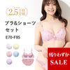 ブラ＆ショーツセット小花柄ギュピールレース b3580