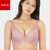 [2枚購入で100円OFF]ブラ＆ショーツセット【スモーキーピンク】まる胸メーカー b4600
