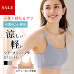 [今日発送]胸を小さく見せるシアーメッシュブラ