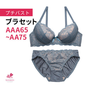 ブラ＆ショーツセット 小胸フィット 【AAAサイズ AAサイズ】b9575e