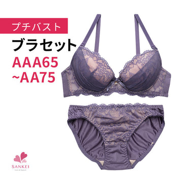 ブラ＆ショーツセット 小胸フィット 【AAAサイズ AAサイズ】b9575f