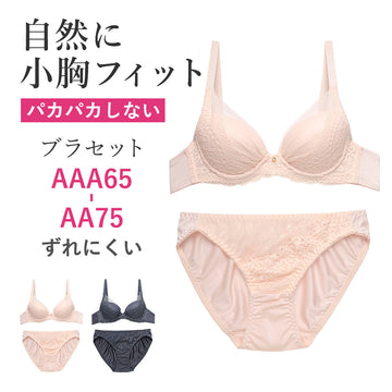 ブラ＆ショーツセット 自然に小胸フィット ba0610