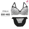 ブラ＆ショーツセット シフォン×レース【EFGHサイズ】 ba0809a