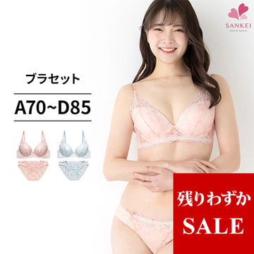 ブラ＆ショーツセット 花柄チュール 【ABCDサイズ】 ba0817