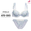 ブラ＆ショーツセット 花柄シフォンフリル 【ABCDサイズ】 ba0831a