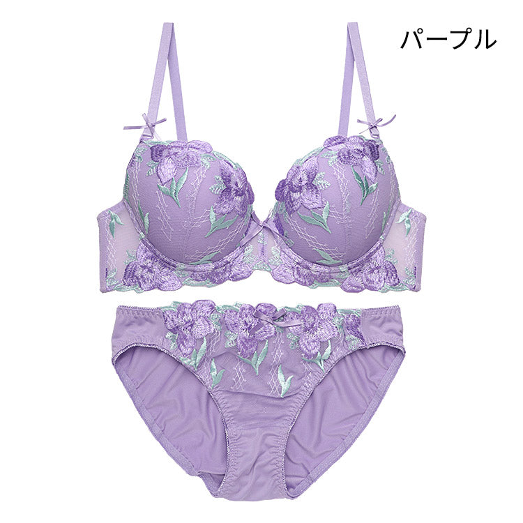 hey baby ブラカップボディコン　メタリックパープル　グローブ付き 327284｜COCO Linge セクシーハーフブラ ブラセット ABCDEF