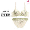 脇高ブラ＆ショーツセット 花柄シフォン×レース 【ABCDサイズ】 ba0848b