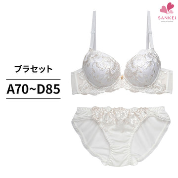 ブラ＆ショーツセット ローズ柄刺繍 【ABCDサイズ】 ba0884a
