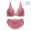 ブラ＆ショーツセット フルカップ風レース【EFGHサイズ】 ba0919a