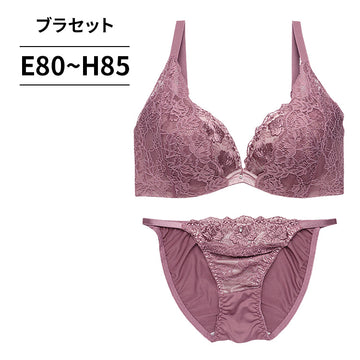 脇高ブラ＆ショーツセット 花柄刺繡×レース【EFGHサイズ】 ba0939a