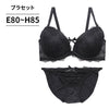 ブラ＆ショーツセット モノトーンレース【EFGHサイズ】 ba0941a