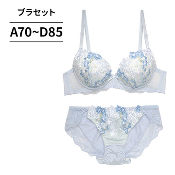 ブラ＆ショーツセット 花柄刺繍 【ABCDサイズ】 ba0944a