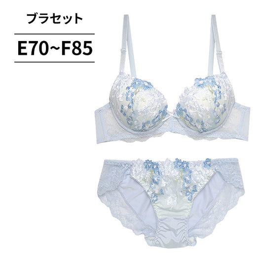 ブラ＆ショーツセット 花柄刺繍【EFサイズ】ba0945a