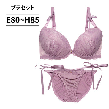 脇高ブラ＆ショーツセット サイドストリングショーツ×リボン【EFGHサイズ】 ba0952b