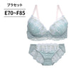 ブラ＆ショーツセット ラメ刺繍×レース【EFサイズ】ba0956b