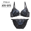 ブラ＆ショーツセット ブラックレース 【ABCDサイズ】 ba0957b