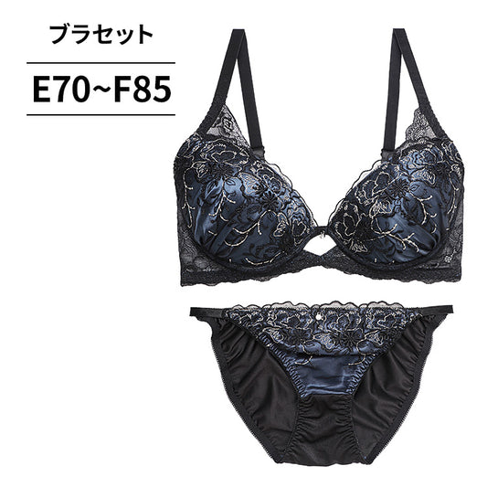 ブラ＆ショーツセット ブラックレース【EFサイズ】ba0958b