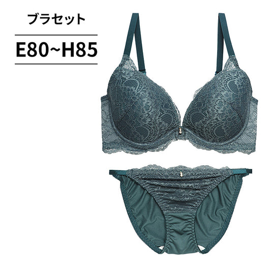 脇高ブラ&ショーツセット フロントレース【EFGHサイズ】 ba0963b