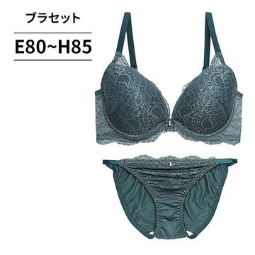 [まとめ買い対象]脇高ブラ＆ショーツセット フロントレース【EFGHサイズ】 ba0963b