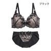 [まとめ買い対象]脇高ブラ＆ショーツセット 花柄レース【EFGHサイズ】 ba0964