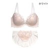 [まとめ買い対象]脇高ブラ＆ショーツセット 花柄レース【EFGHサイズ】 ba0964