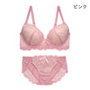 [まとめ買い対象]脇高ブラ＆ショーツセット シアーレース【EFGHサイズ】 ba0965