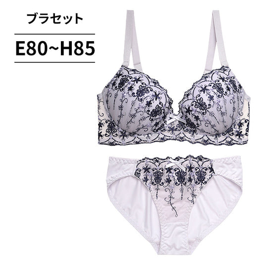 脇高ブラ＆ショーツセット グラデーションチュール【EFGHサイズ】 ba0967a