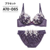 脇高ブラ＆ショーツセット 花柄刺繍 【ABCDサイズ】 ba0968b
