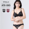 脇高ブラ＆ショーツセット 花柄刺繍 【ABCDサイズ】 ba0970