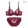 脇高ブラ＆ショーツセット 花柄刺繍 【ABCDサイズ】 ba0970