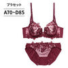 脇高ブラ＆ショーツセット 花柄刺繍 【ABCDサイズ】 ba0970b