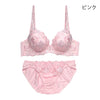 脇高ブラ＆ショーツセット 花柄刺繍 【ABCDサイズ】 ba0973