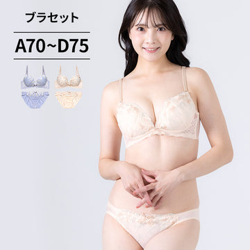 脇高ブラ＆ショーツセット 花柄刺繍 【ABCDサイズ】 ba0976