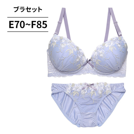 ブラ＆ショーツセット 花柄刺繍【EFサイズ】ba0977a
