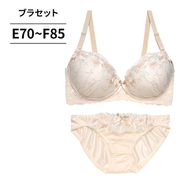 ブラ＆ショーツセット 花柄刺繍【EFサイズ】ba0977b