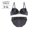 [11/11より順次発送]ノンワイヤーブラ＆ショーツセット 花柄刺繍 【S/M/L/LLサイズ】 ba0979a
