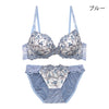 脇高ブラ＆ショーツセット 小花柄刺繍 【ABCDサイズ】 ba0982a